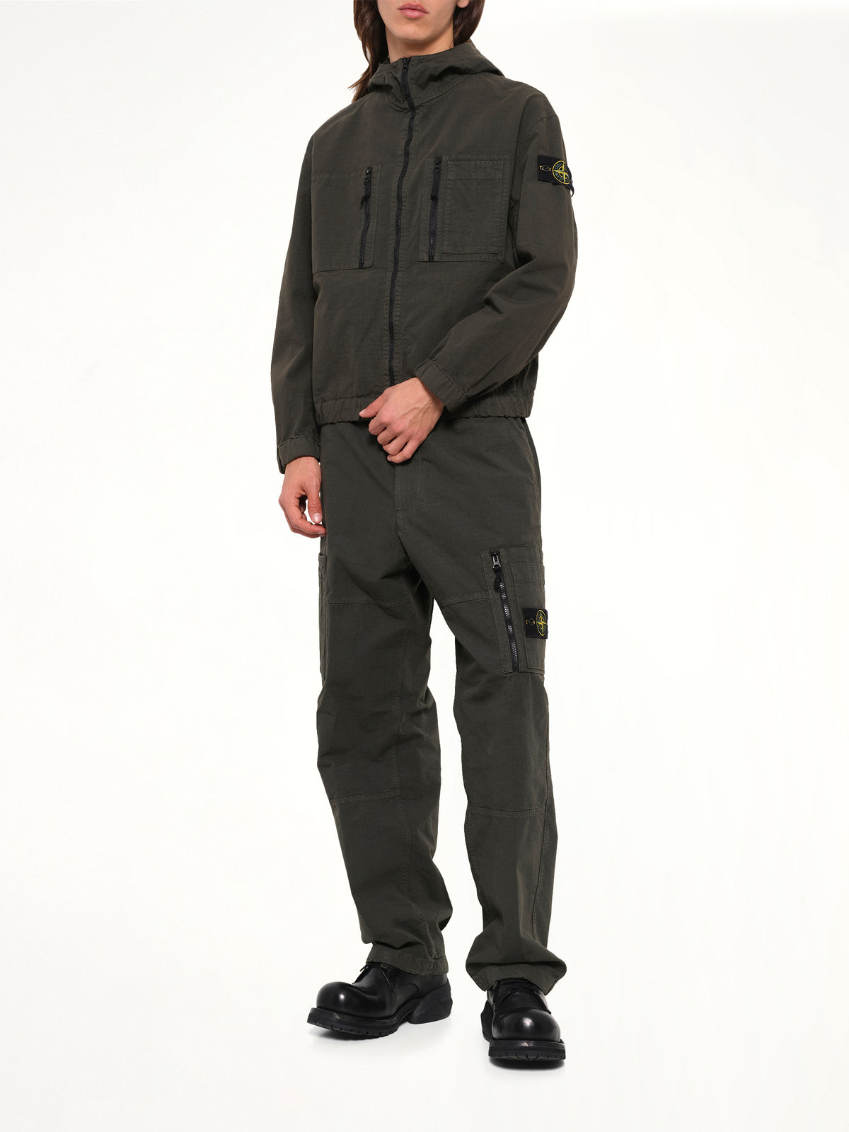 1200011 Cotton Ripstop Jacket  in Coal Grey