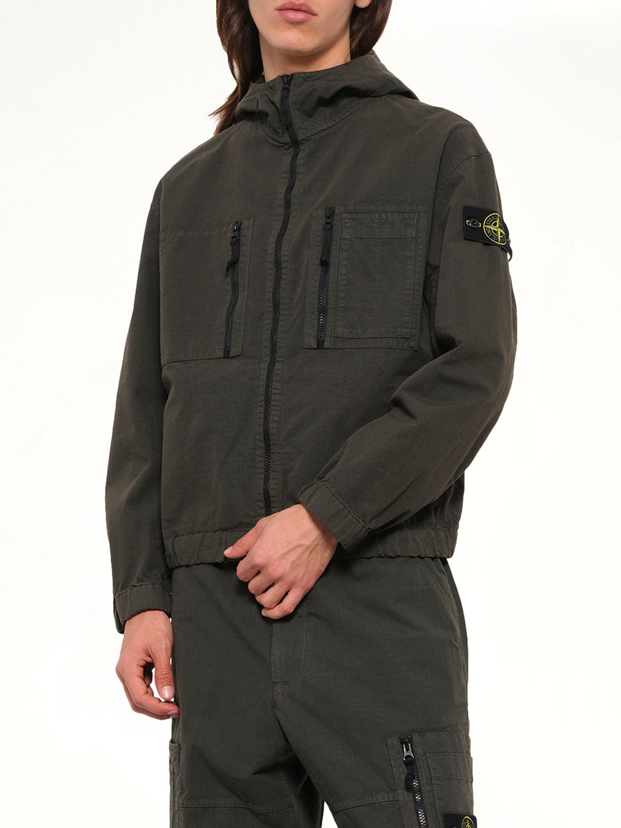 1200011 Cotton Ripstop Jacket  in Coal Grey