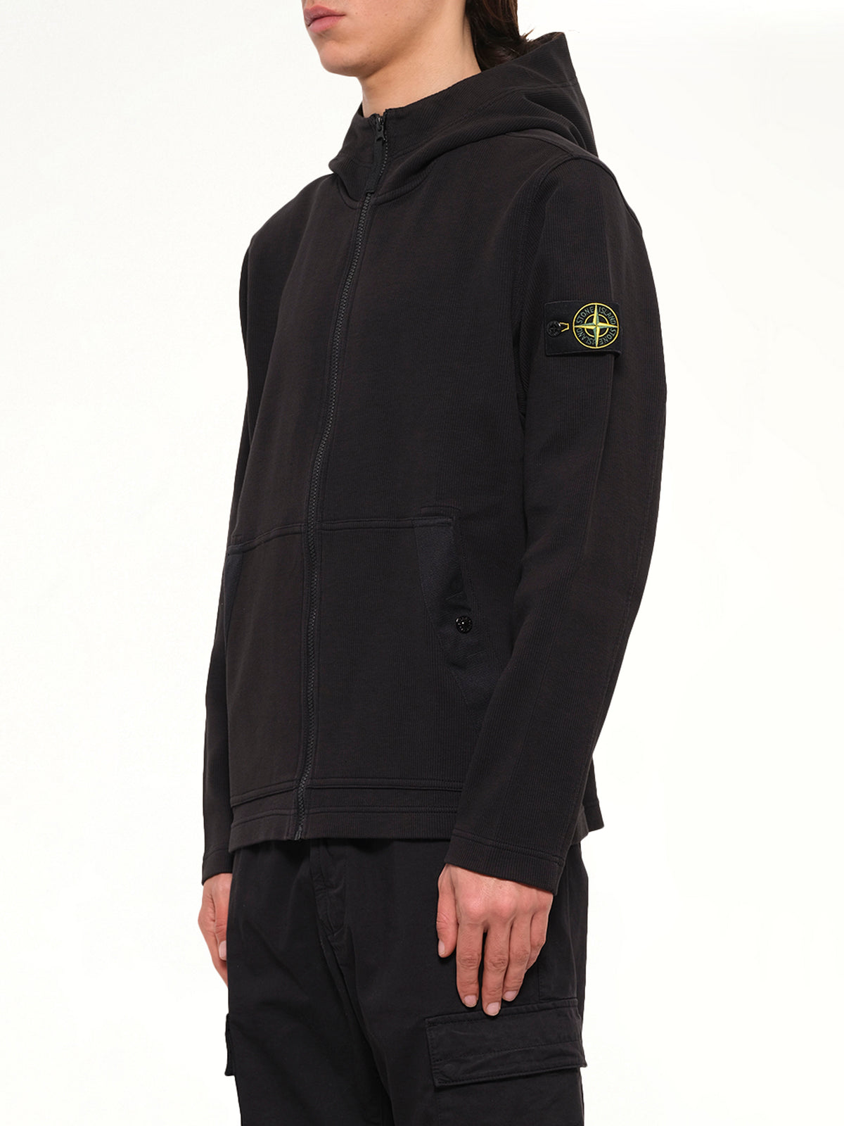 6100020 Organic Cotton Hoodie in Black
