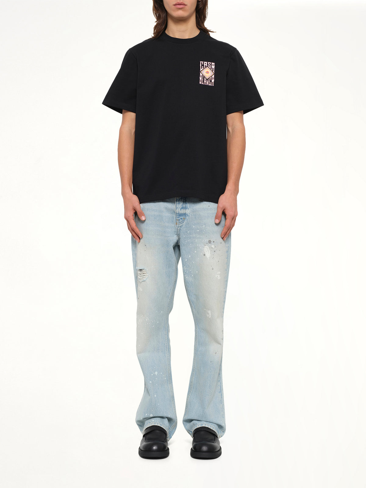 Hermons Mirage Printed Classic T-Shirt in Black