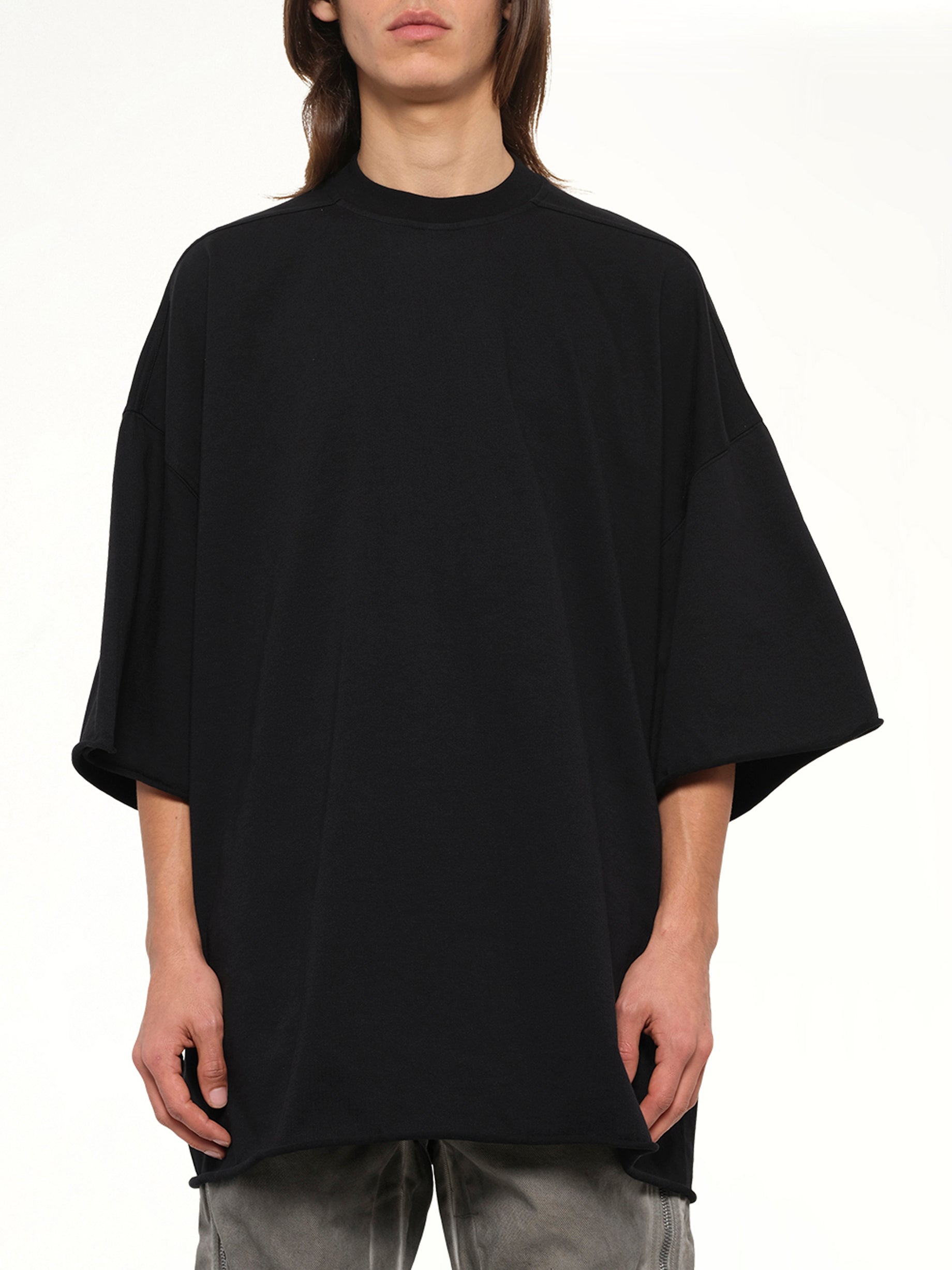 Heavy Jersey Tommy T-Shirt in Black