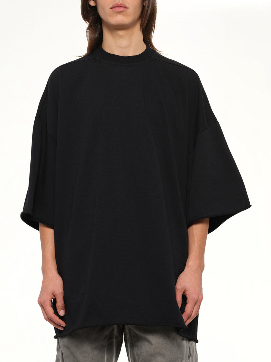 Heavy Jersey Tommy T-Shirt in Black