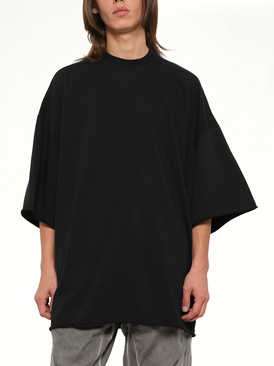 Heavy Jersey Tommy T-Shirt in Black