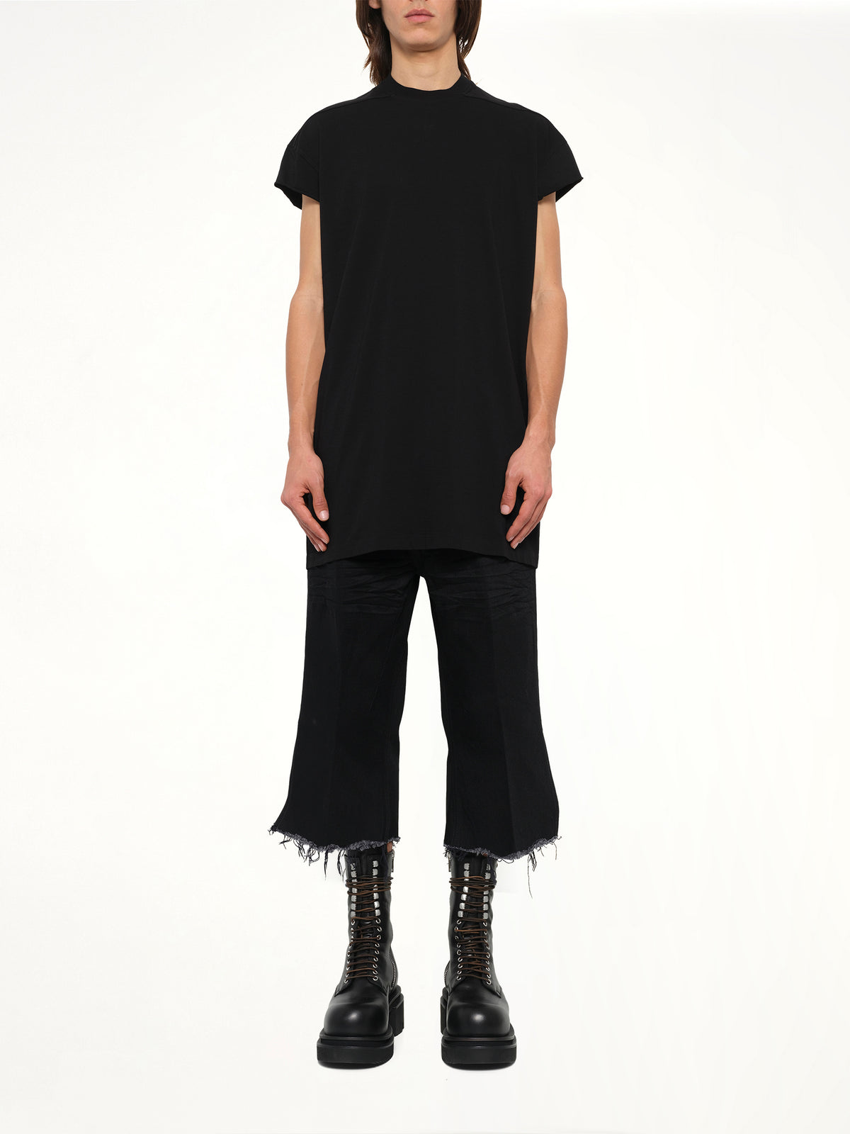 Double Jersey Rick S Jumbo SS T-Shirt in Black