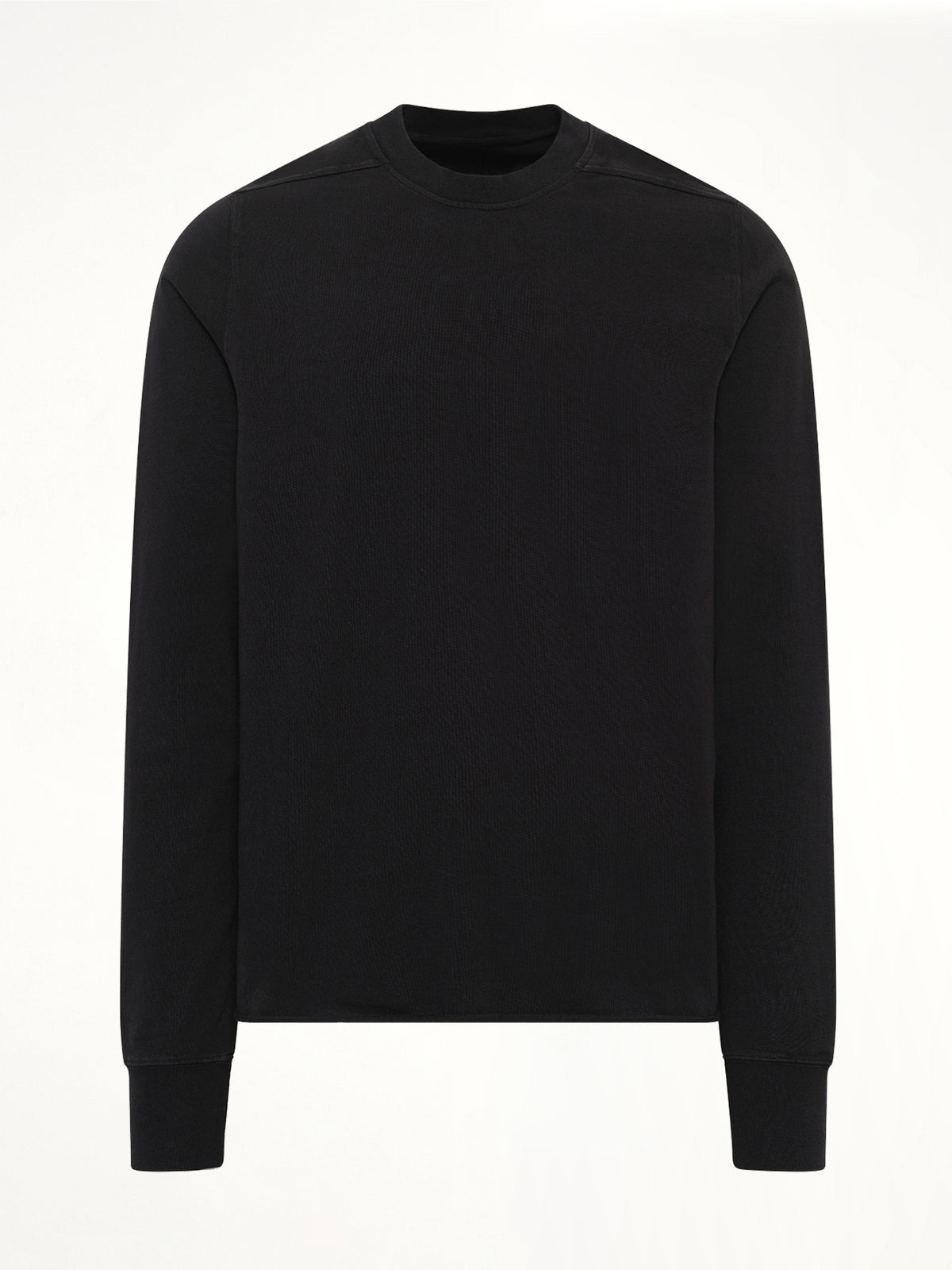 Heavy Jersey Crewneck Sweatshirt in Black
