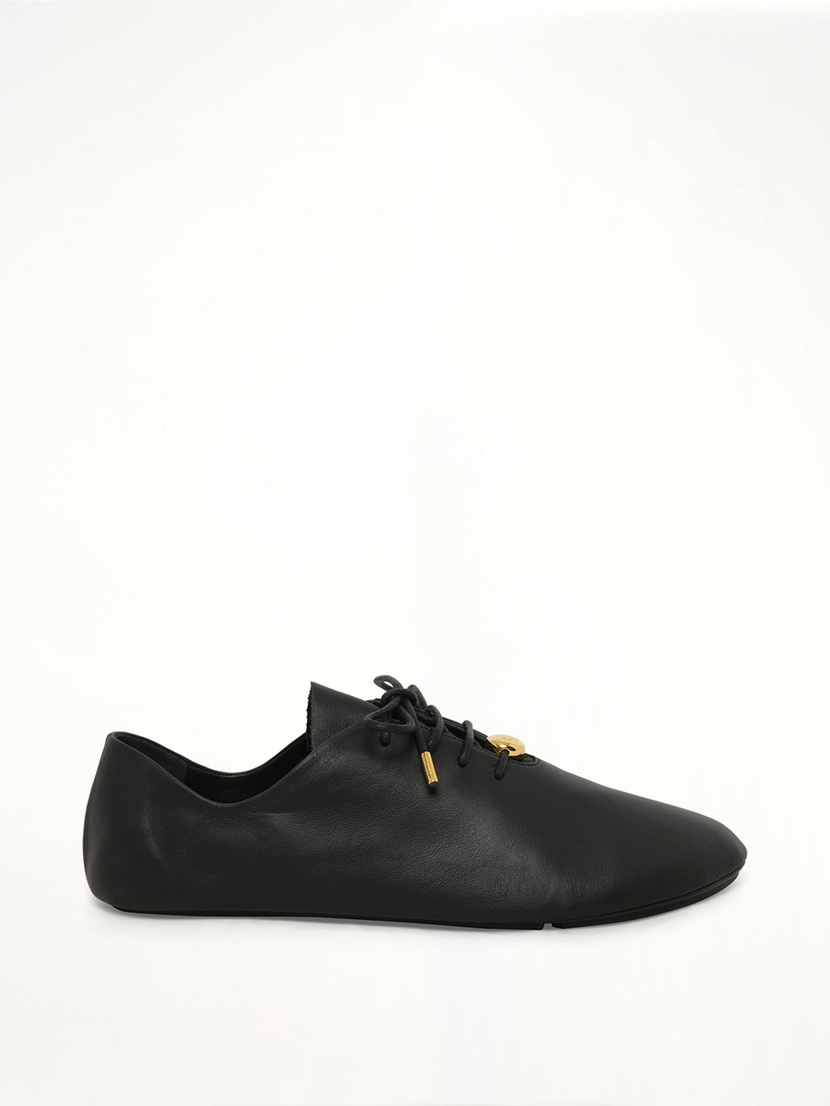 Pebble Soft Lace-Up Derby in Black