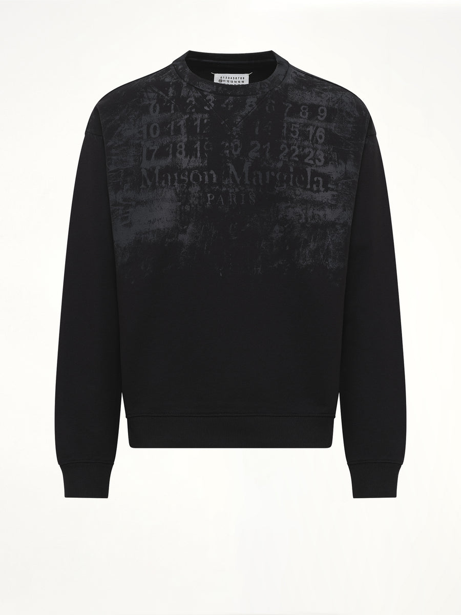 Number Sweatshirt in Black