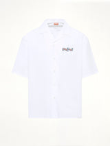 Kenzo Jumping Tiger Hawaiian Short Sleeve Shirt in White