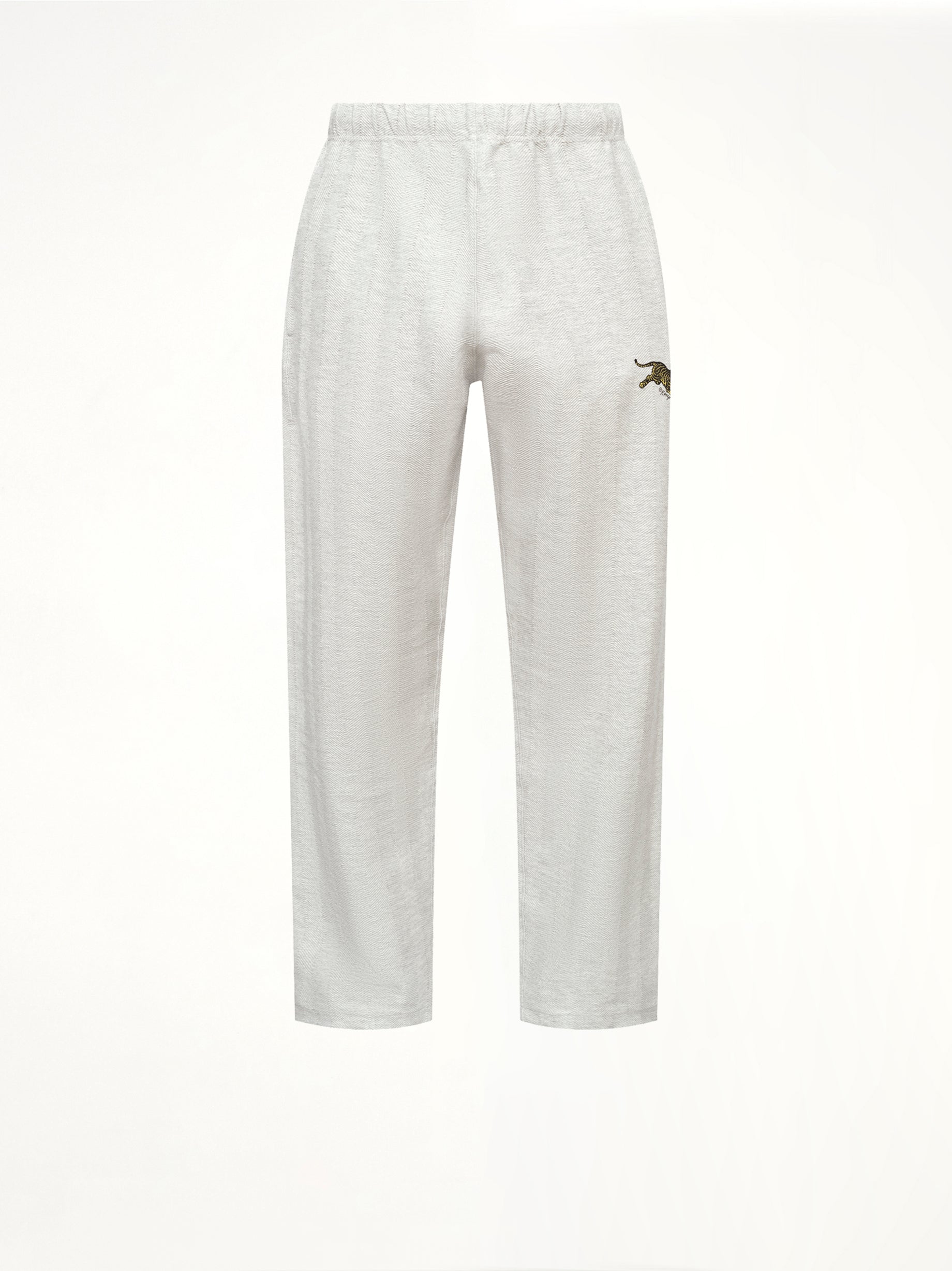 Kenzo Jumping Tiger Straight Jog Pants in Pale Grey