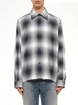 Oversized Flannel Shirt in Black