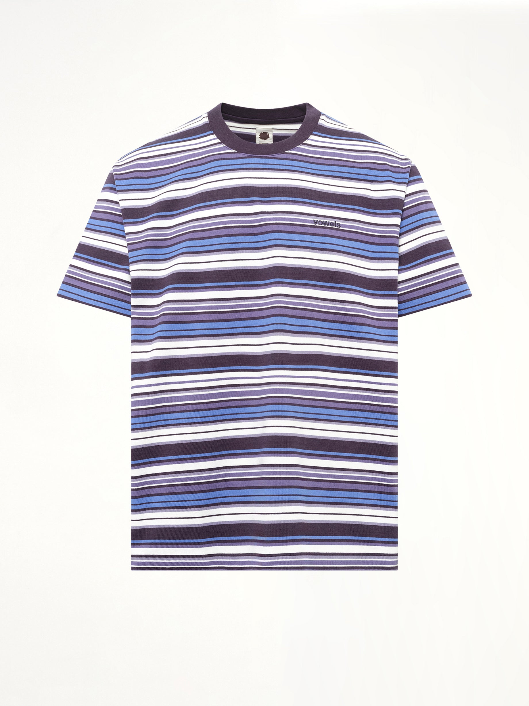 S/S Stripe T-Shirt in Blueberry