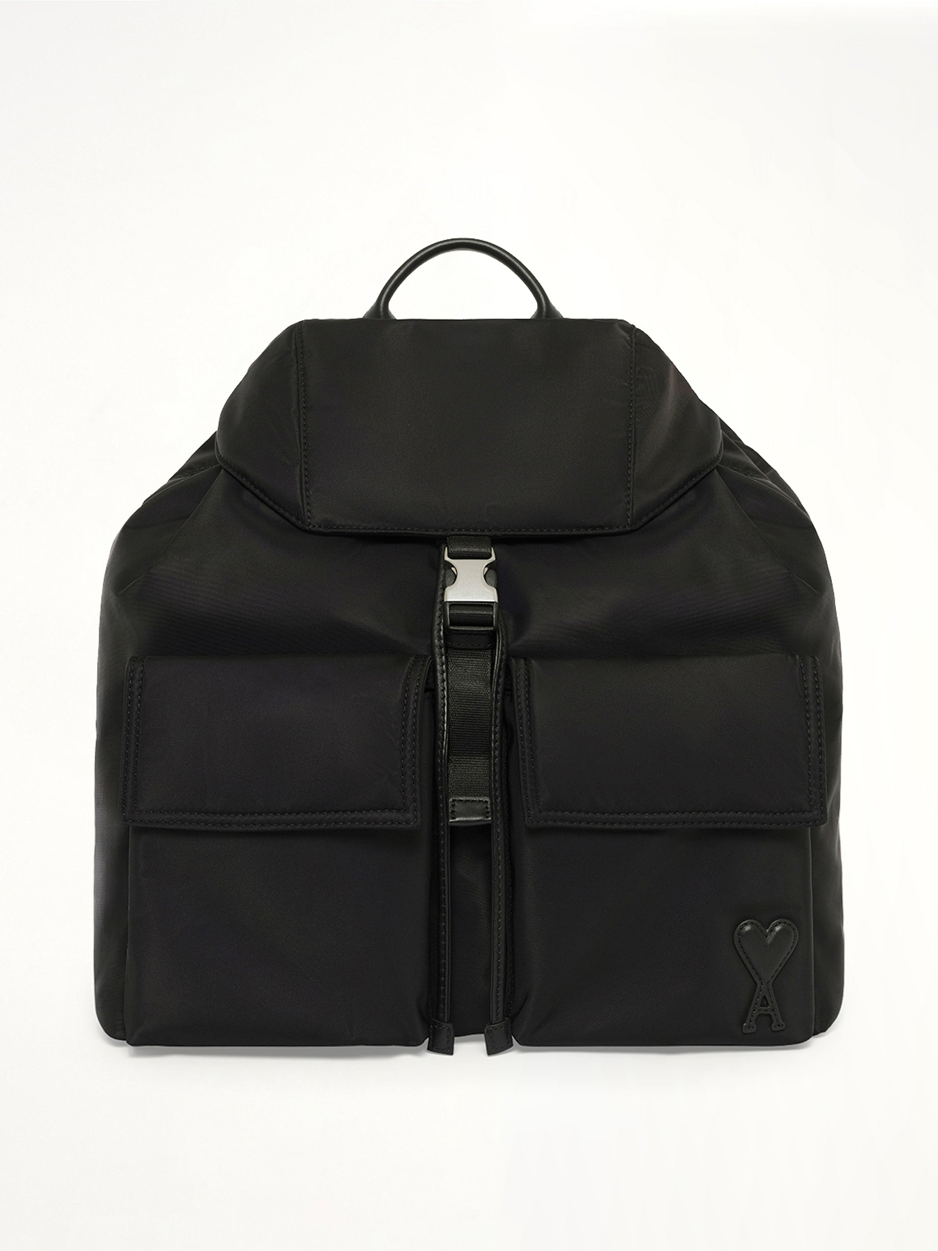 Flap Backpack Marcel in Black