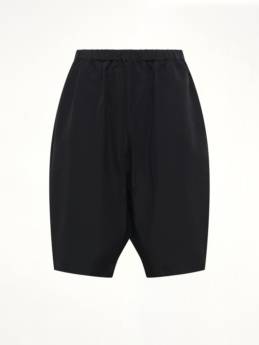 Nylon Taper Short in Black