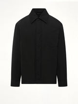 Padded Ami De Coeur Overshirt in Black