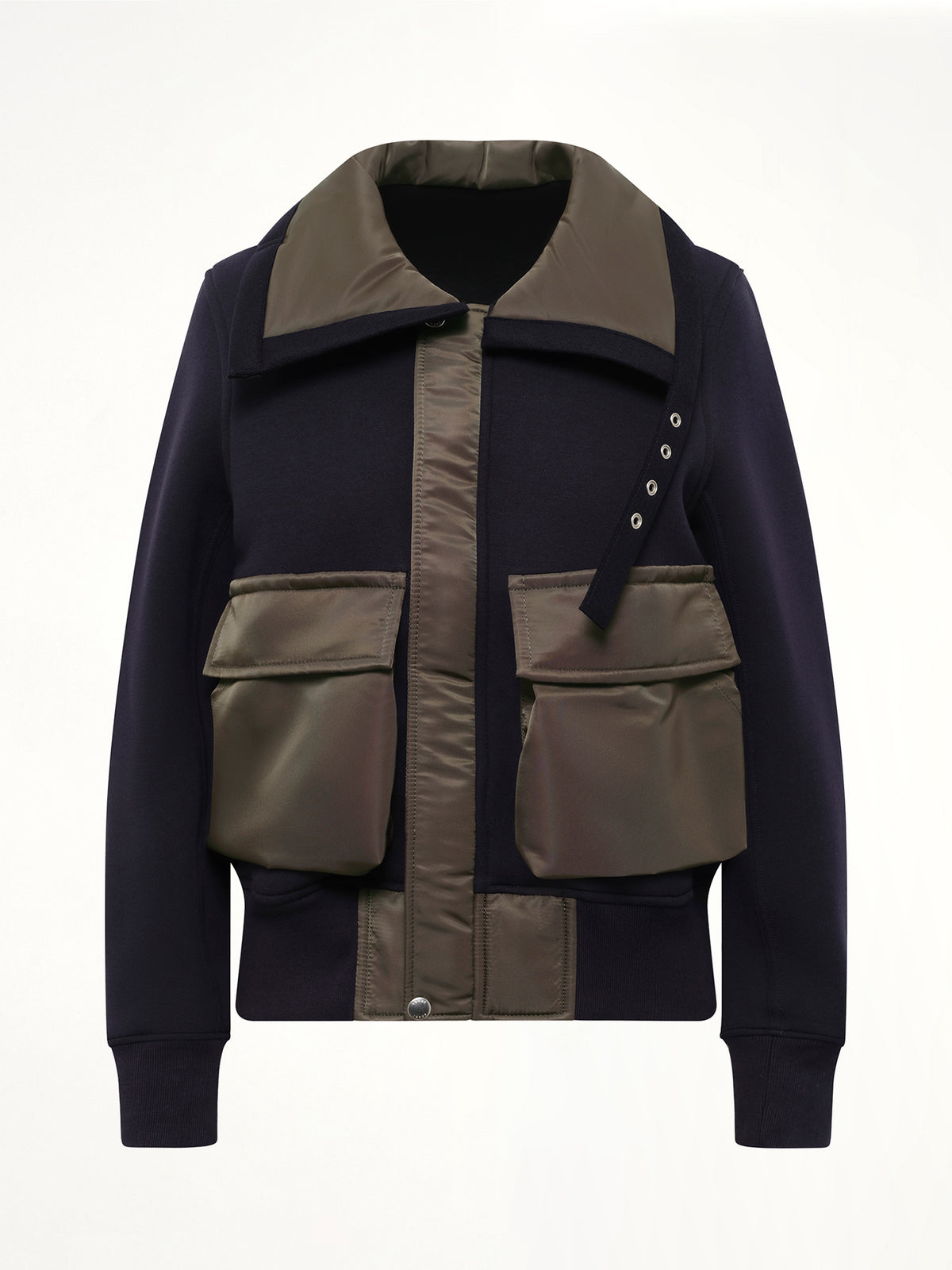 Sponge Sweat Blouson in Navy/Dark Khaki