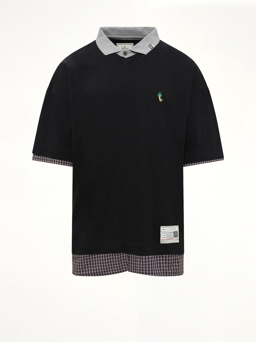Triple Layered T-Shirt in Black