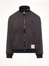 Wide Back Track Jacket in Black