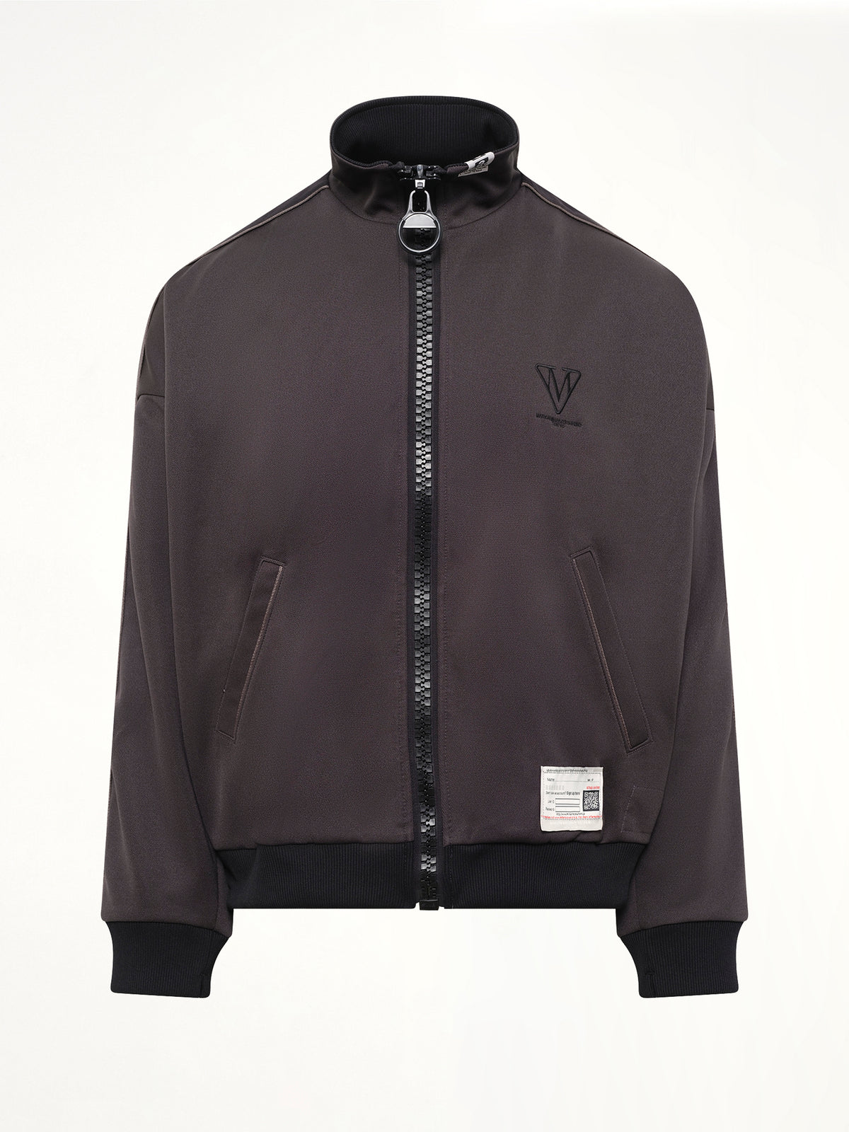 Wide Back Track Jacket in Black