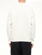 Ami De Coeur Polo Sweater in Off White