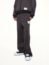Folded Track Pants in Black