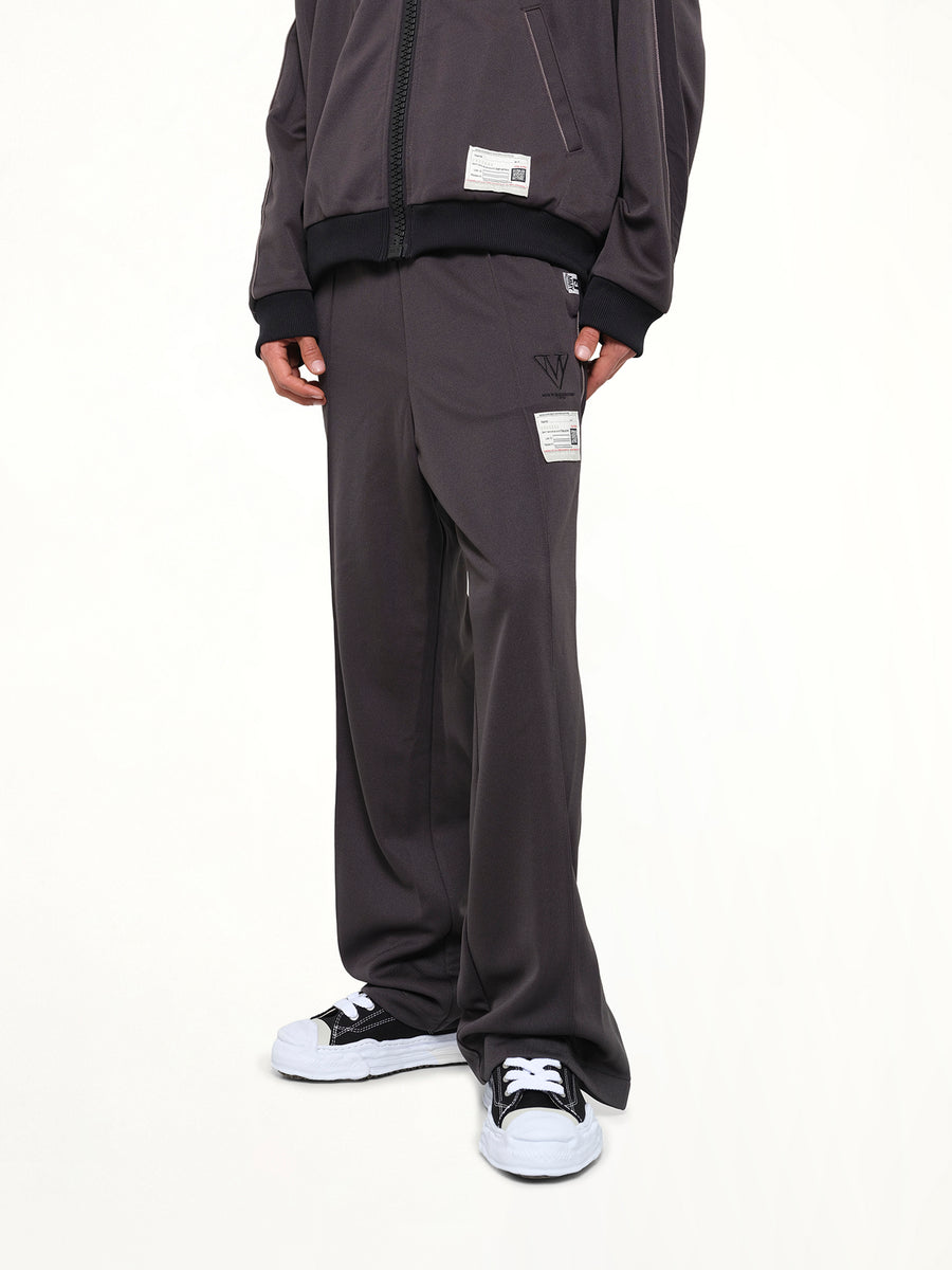 Folded Track Pants in Black
