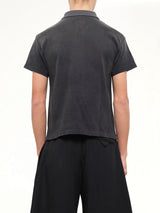 Gas Mask Bear Polo Shirt in Black