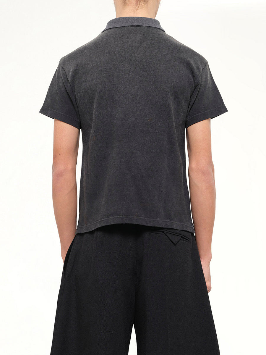 Gas Mask Bear Polo Shirt in Black