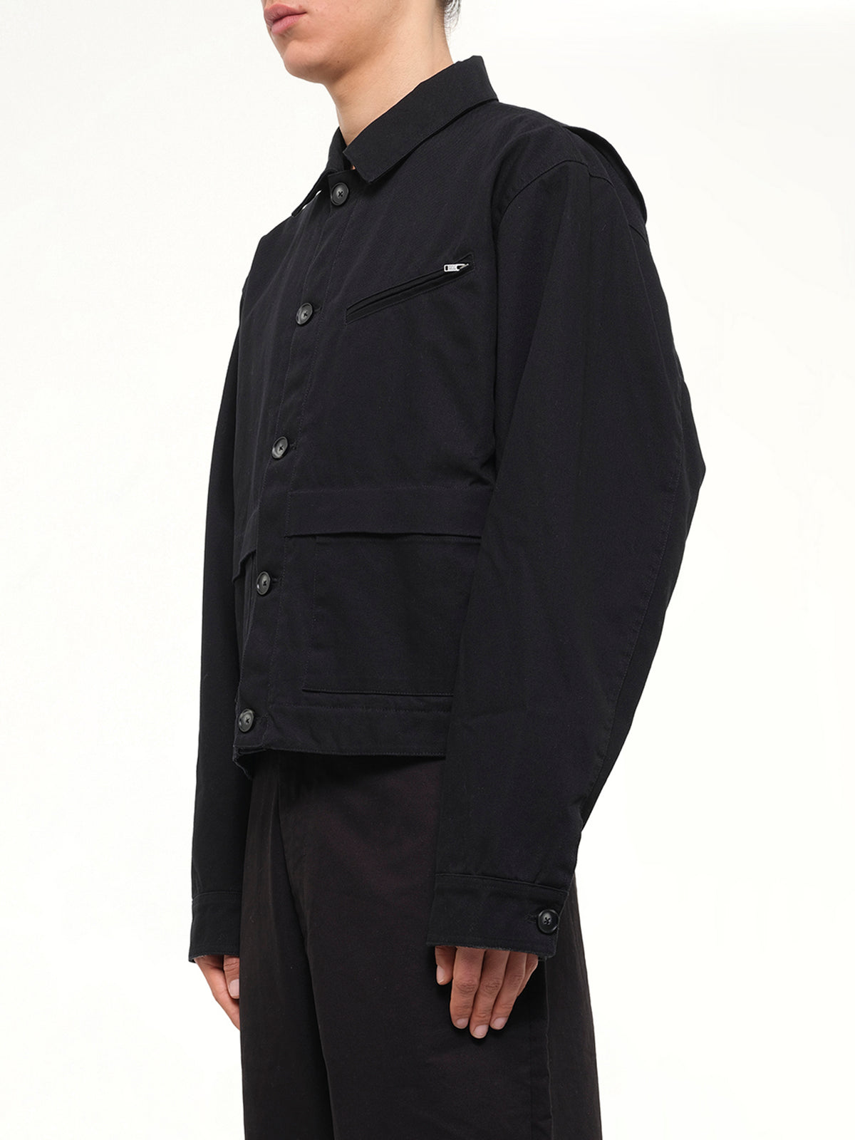 Hatch Jacket Cotton in Black