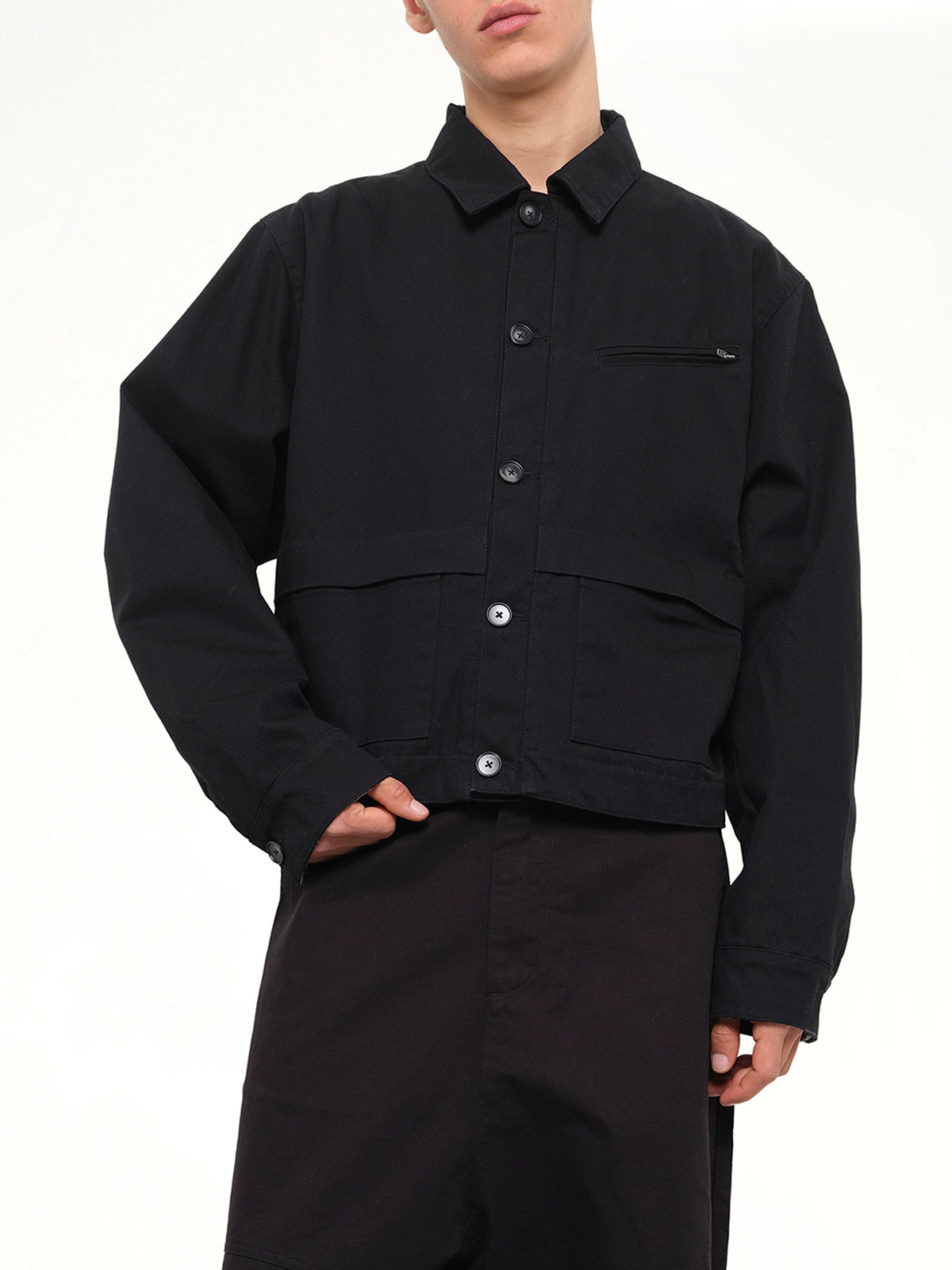 Hatch Jacket Cotton in Black