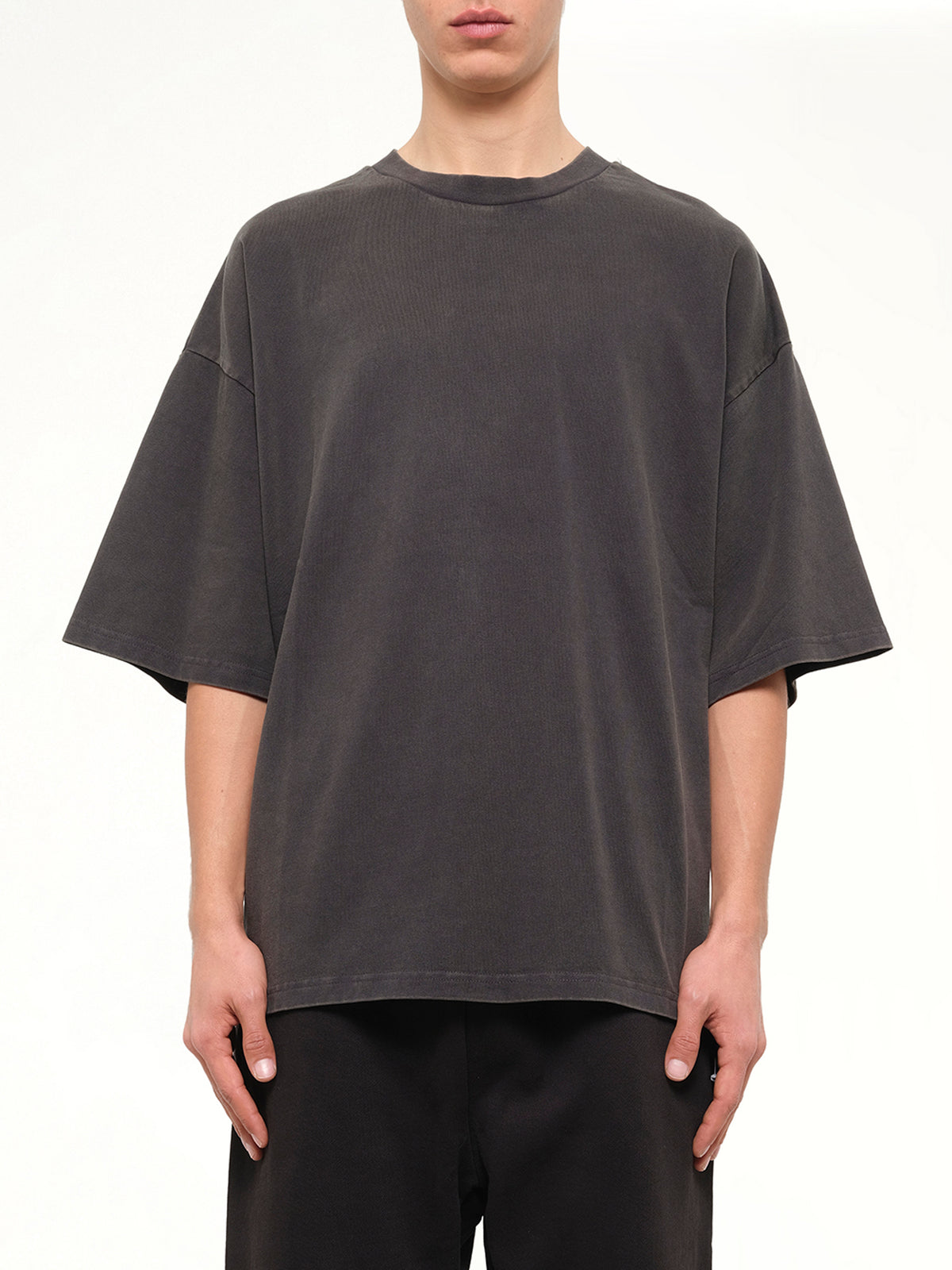 Heavy Boxy T-Shirt in Washed Black