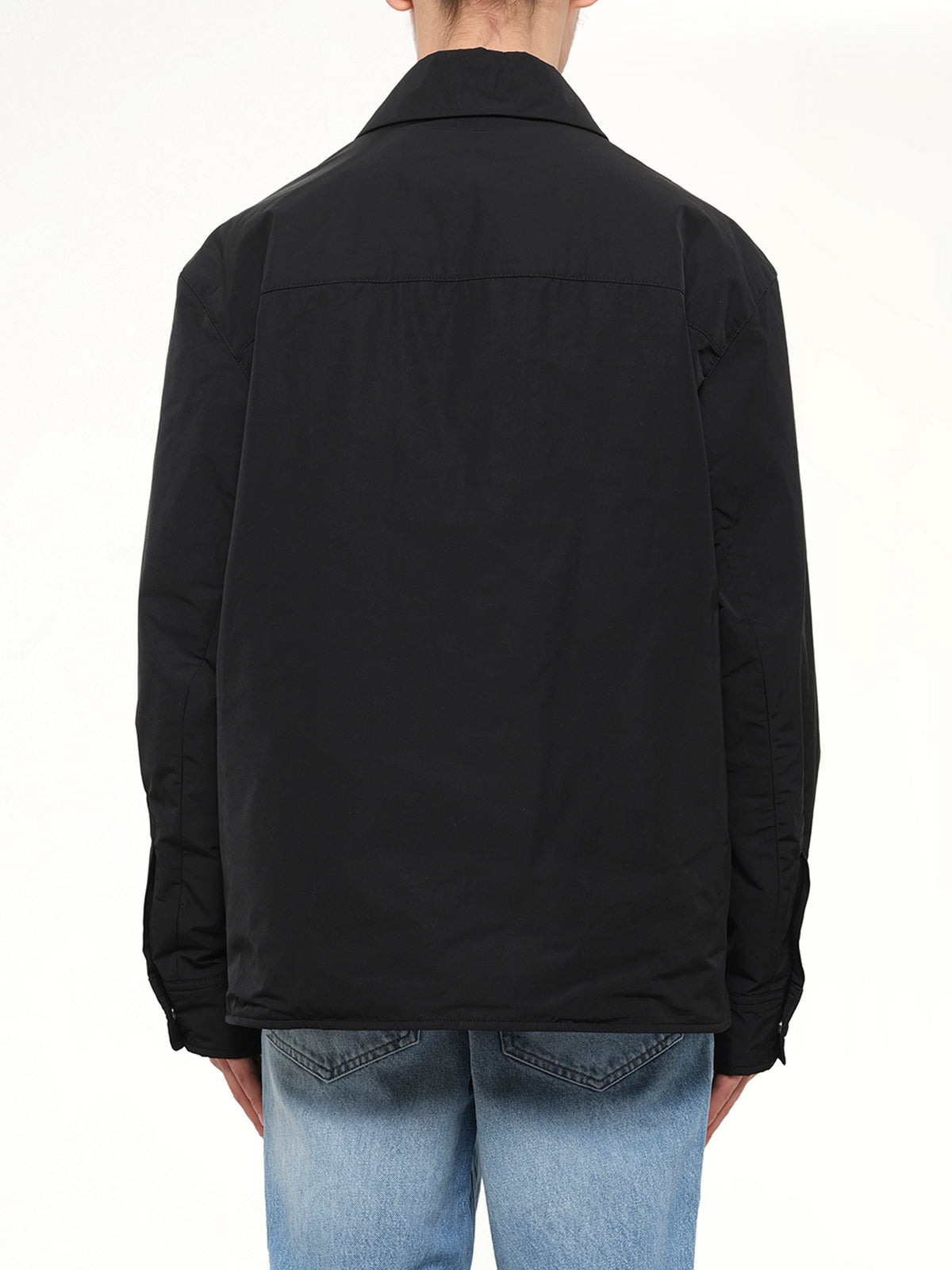 Padded Ami De Coeur Overshirt in Black