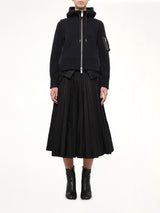 Runway Sponge Sweat Hoodie in Black