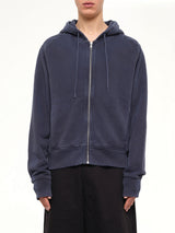 Slim Zip Up in Salted Navy