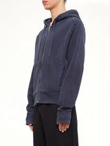 Slim Zip Up in Salted Navy