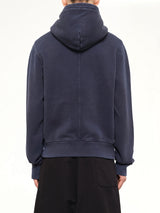 Slim Zip Up in Salted Navy