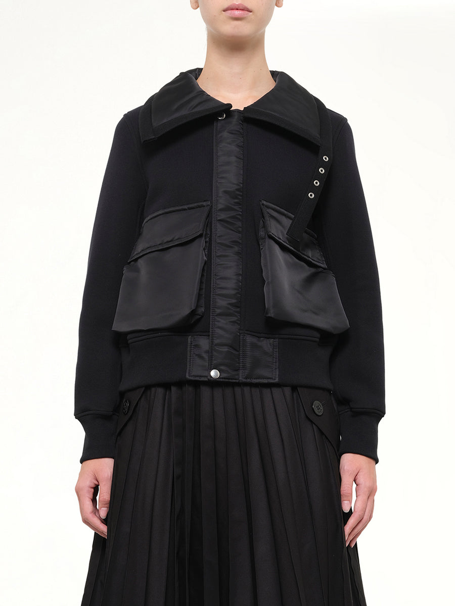 Sponge Sweat Blouson in Black