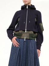 Sponge Sweat Hoodie in Navy/Dark Khaki
