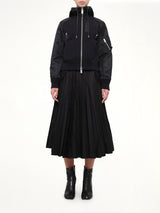 Sponge Sweat Zip Hoodie in Black