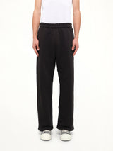 Straight Leg Sweatpant in Black