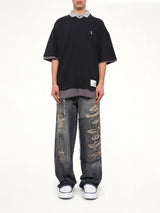 Triple Layered T-Shirt in Black