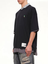 Triple Layered T-Shirt in Black