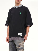 Triple Layered T-Shirt in Black