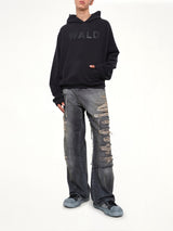 Wald Logo Hoodie in Black