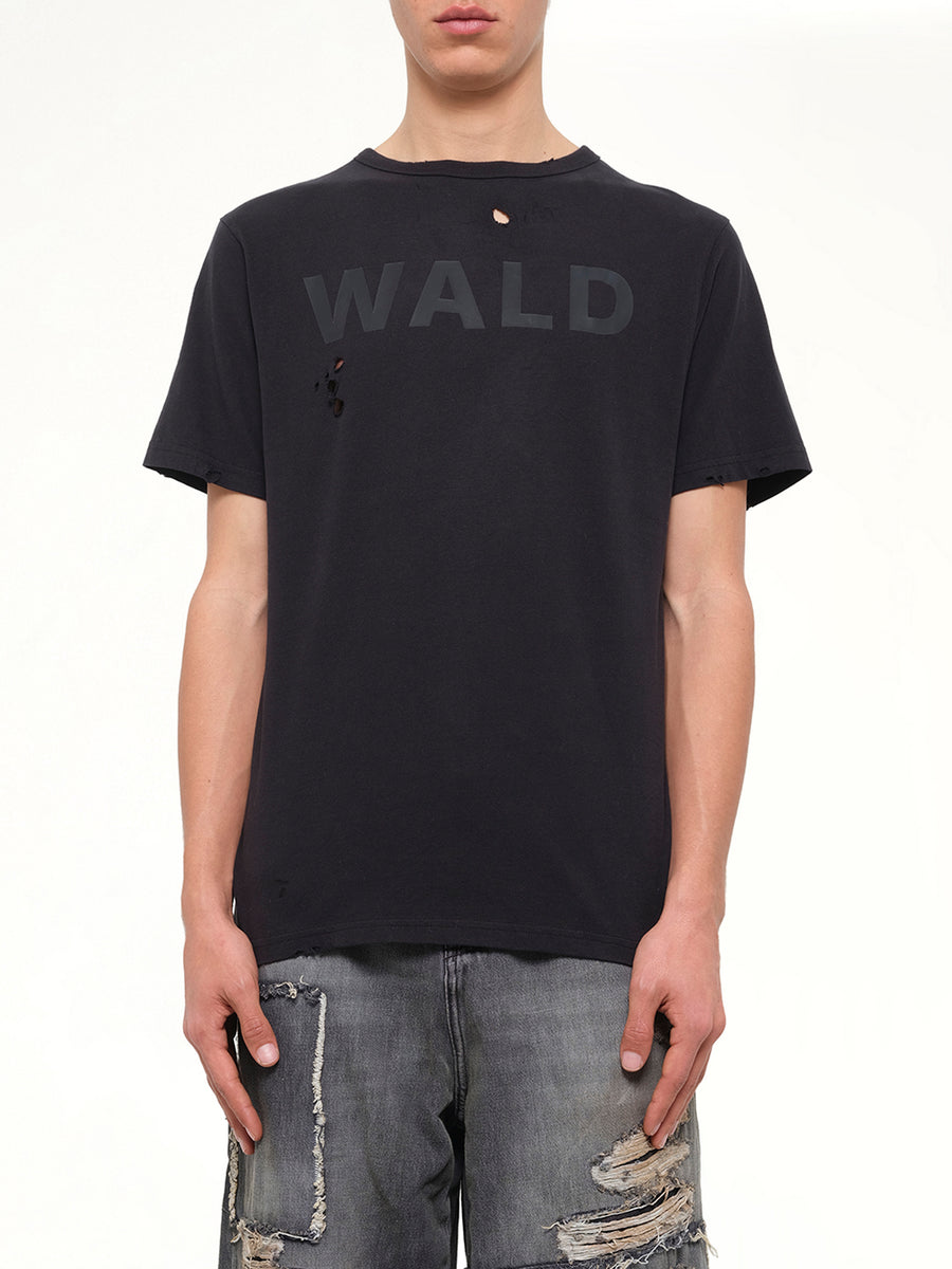 Wald Logo T-Shirt in Black