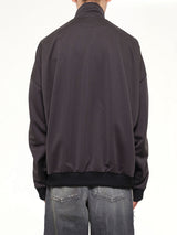 Wide Back Track Jacket in Black