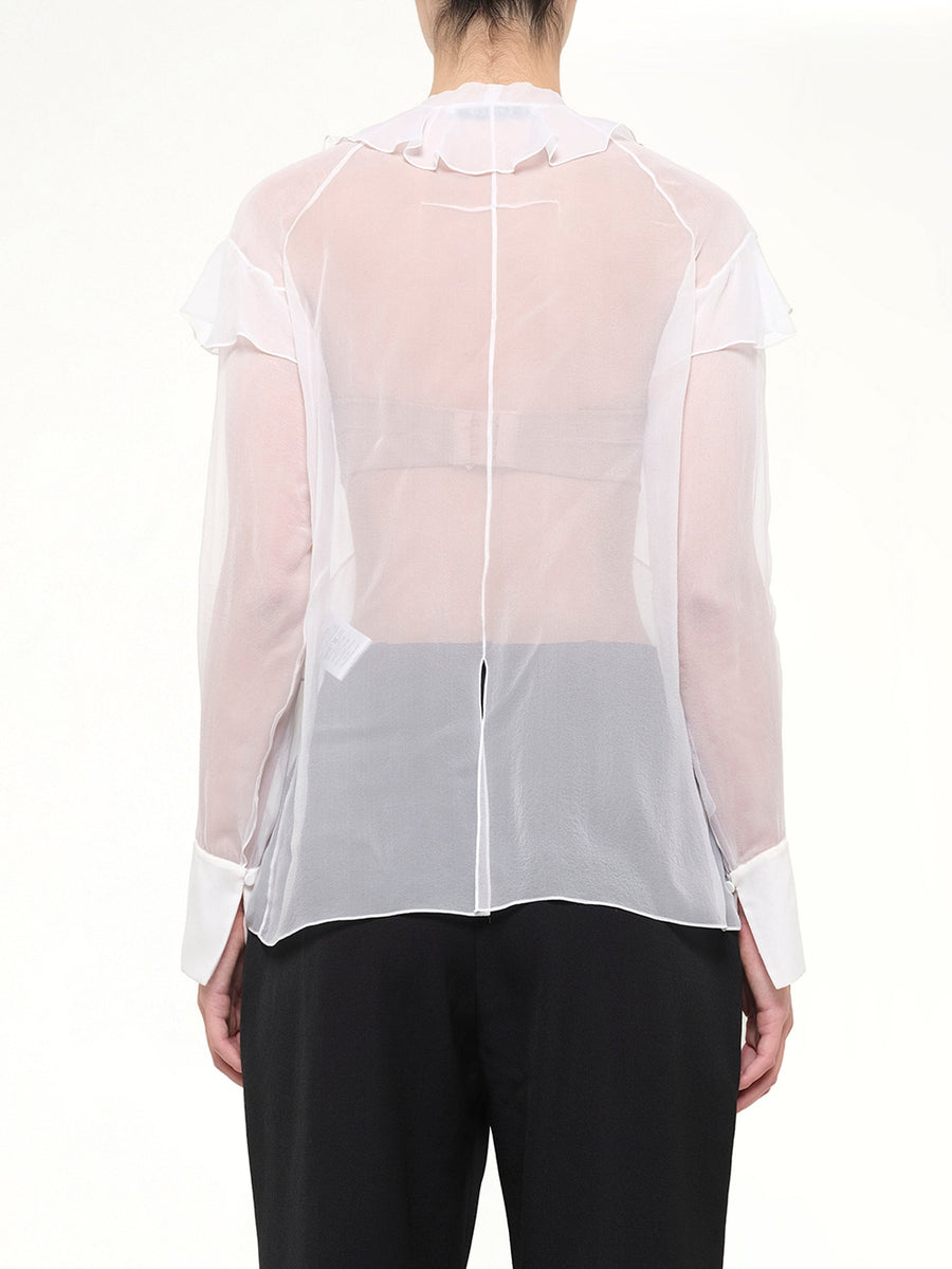 Long Sleeve Top in White