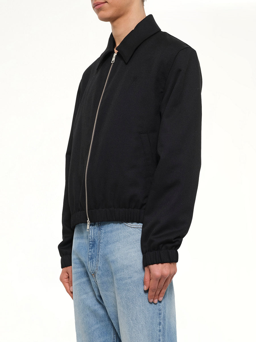 Ami De Coeur Padded Zipped Jacket in Black