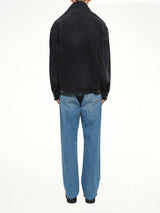 Head Drop Denim Jacket in Black
