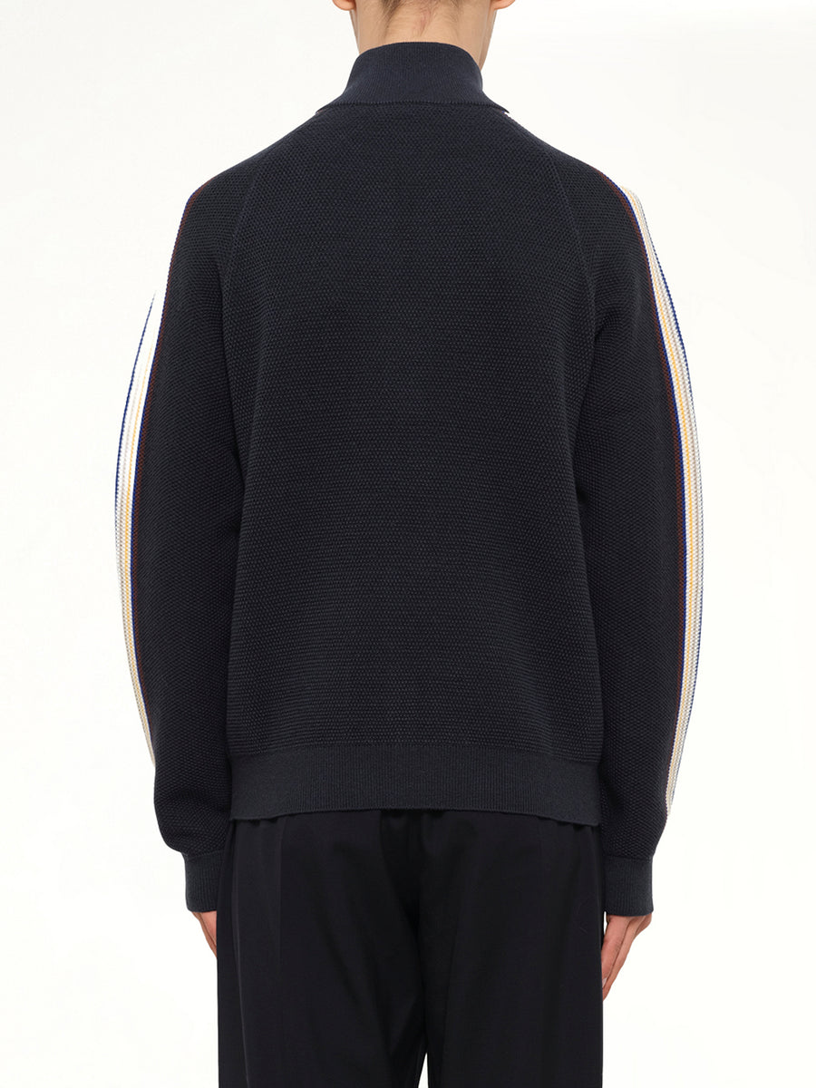 Cafe Culture Track Jacket in Navy