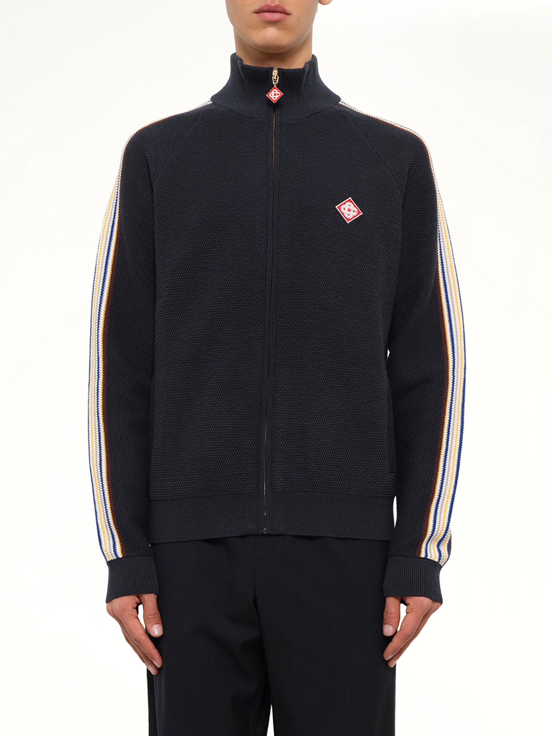 Cafe Culture Track Jacket in Navy